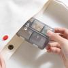 Doppelschichtige kleine Medikamentenbox Portionierungsbox, Tragbare Medikamentenbox Transparent 10-Fächer Reise-Pillenbox Aufbewahrungsbox