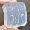 French style Cream Lace Nail Art Mold Silicone Nail Decoration Resin Molds DIY Nails Transparent Mold