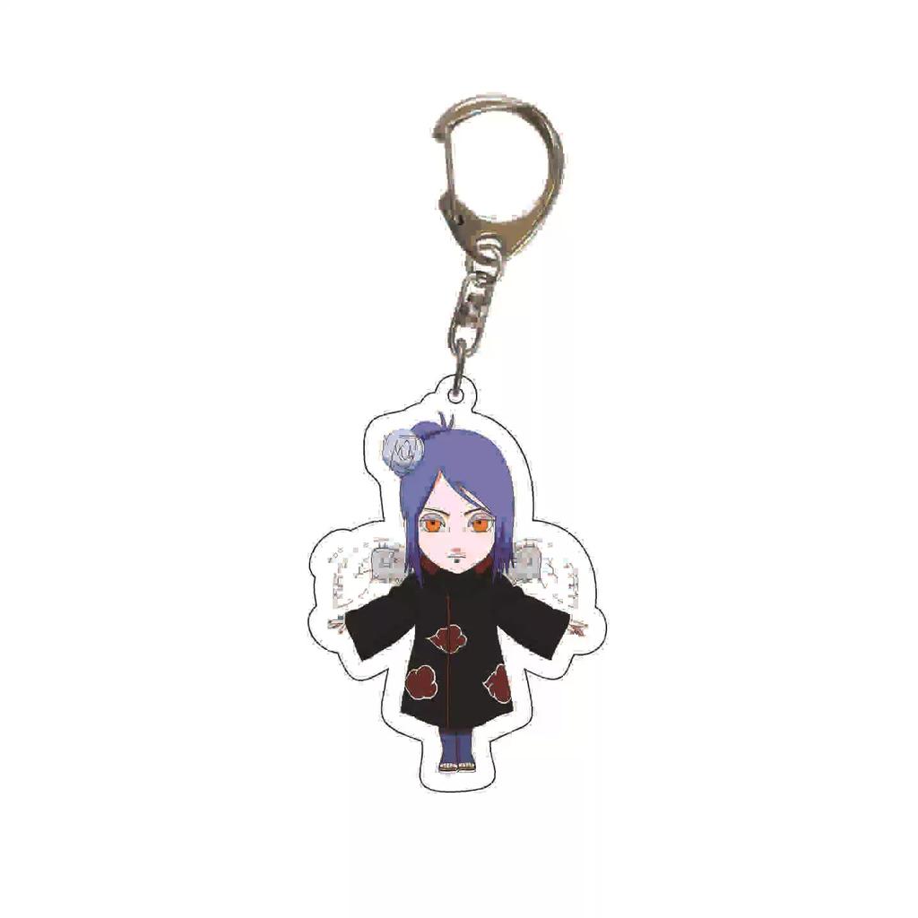 Llavero acrílico de Anime Naruto, accesorio, llavero de dibujos animados de Uzumaki Naruto