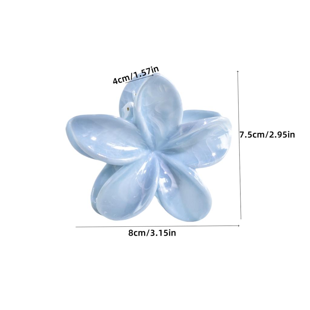 1 Stück farbige, verschmierte Blumenhaarspange im Urlaubsstil, Haaraccessoire für halbes oder ganzes Haar, geeignet als Geschenk und für den Alltag.