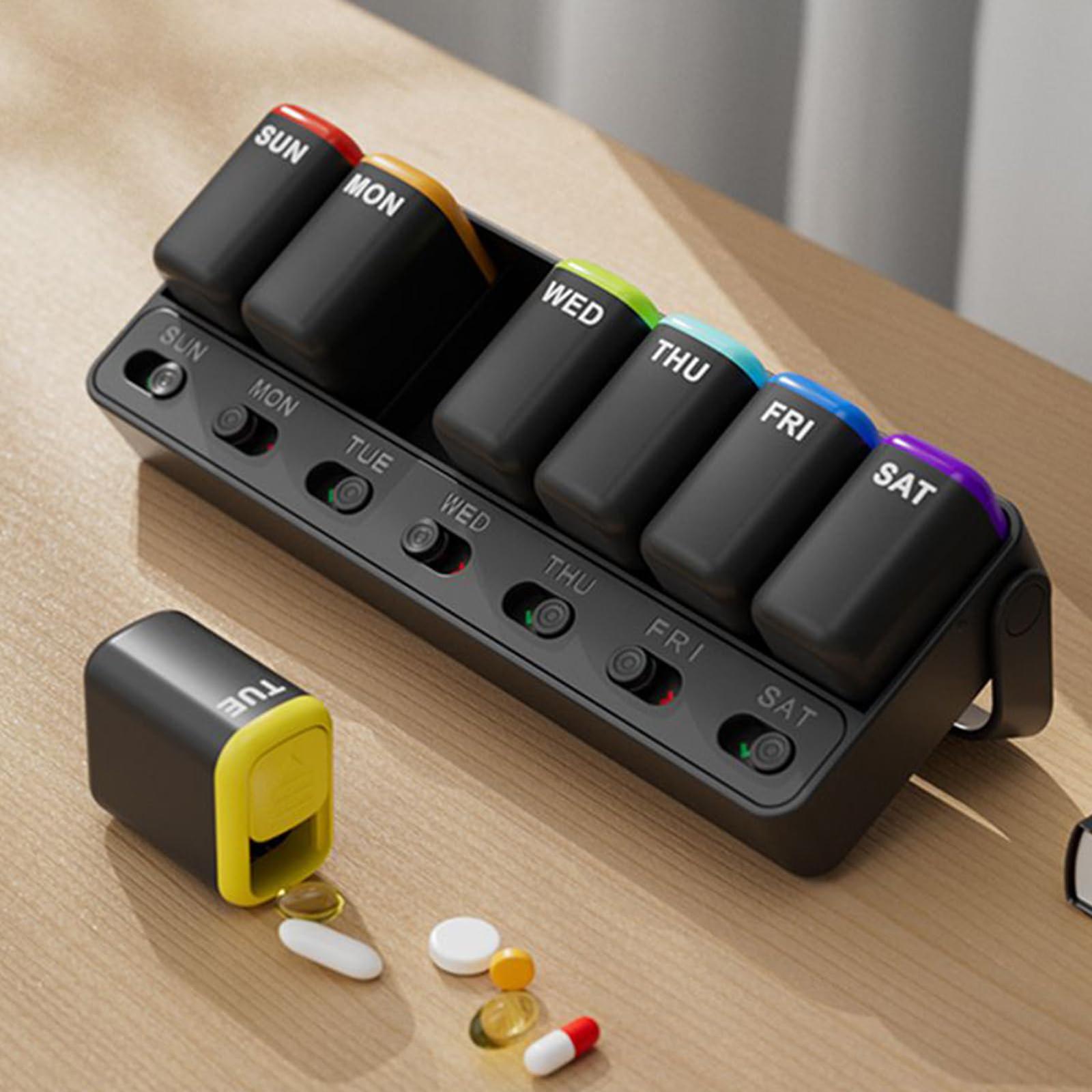 

Еженедельный органайзер для еды, Ежедневный прием один раз, 7-дневная дорожная коробка, Ежедневный органайзер, Портативная коробка, Подходит для подарка пожилым людям и детям One Size