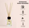 Llum English Rose 30ml Reed Diffuser Set | Premium Room Freshener for Living Room, Washroom, Bedroom, Office | Organic, Toxin Free Home Frag