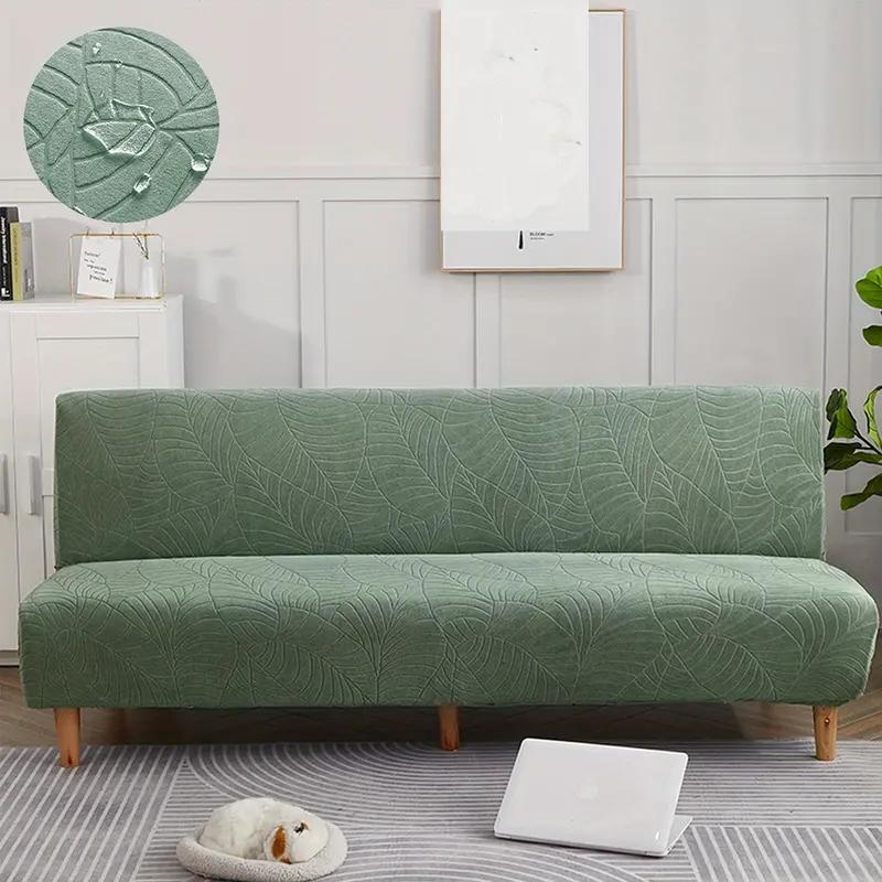 Waterproof Sofa Bed Cover For Living Room Folding Armless Sofa Couch Cover Stretch Thick Couch Covers Armchair Cover Protector