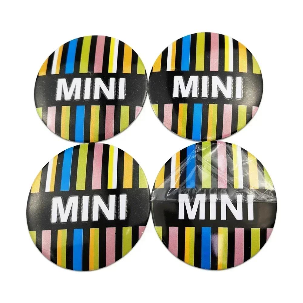 

4pcs Car Wheel Center Stickers Hub Decals for Mini Cooper JCW R50 R52 R53 R56 R57 R58 R60 MINI CLUBMAN COUNTRYMAN Accessories