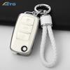 Tpu Car Flip Key Case Fob Keychain Suit For Volkswagen Vw Polo Golf Passat Tiguan Beetle Caddy Eos Skoda Octavia Seat Leon Altea