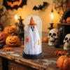 Halloween Ghost Decor Gothic-Style Ghost Decor With LED Light Horror Desktop Ornament Eerie Home Accents For Kitchen Escape Room