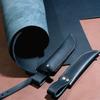3.5cm Inner Width Top Layer Cow Leather Straight Knife Sheath Fixed Blade Scabbard Cover Storage Bag with Buckle Pants