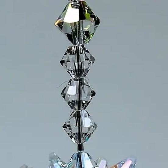 Schneeflocke Faux Kristall Sonnenfänger Dekoration Innen Außen Zuhause Büro Garten Fenster Auto Rückspiegel Hängeornament Anhänger