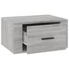 Wall Mounted Nightstand Gray Sonoma 50 x 36 x 25 cm