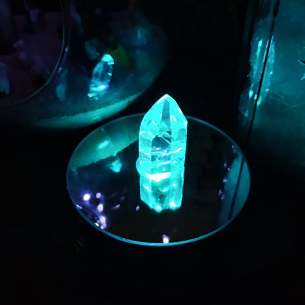 DIY Photography Props Colorful Black LED Ornament Crystal Light Base Luminous Base Display Stand