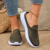 Mode Damen Ballerinas Neu Einfarbig Damen Lässig Atmungsaktiv Keilabsatz Walking Weiche Sohle Lässig Halbschleppen Sportschuhe