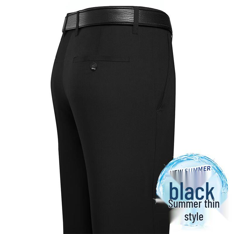 Men s Loose Straight Business Casual Dress Pants 29
