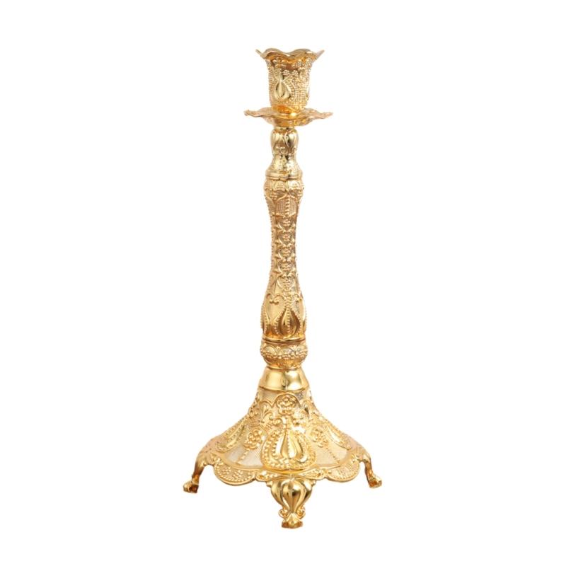 

Golden Metal Taper Candle Stand With Ornate Carvings European Candelabra Candlestick Holders For Wedding Centerpieces золотий