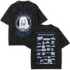 Camiseta Lavada com Logo do Álbum de Música Pop da Cantora Beyonce Camisetas Cowboy Carter Masculinas Vintage Oversized Camisetas Casuais de Algodão