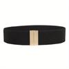 Weaved Braided Belt Solid Color Woven Belt No Buckle Belt Elegant Casual Buckle