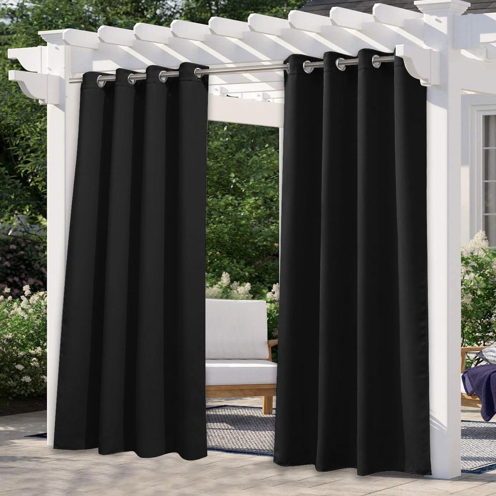 High-Precision Punched Waterproof Curtains, Outdoor Balcony Pavilion Finished Blackout Curtains