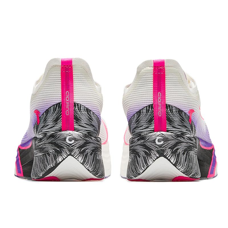 New Anta C10 Pro Slip Resistant Breathable Low Top Casual Running Shoes Women's White Purple Pink 122445574-6