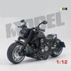 Modely motocyklů v měřítku 1/12, stahovací hračka se zvukem a světlem pro děti Batole Kluci Dívčí Dárková kolekce