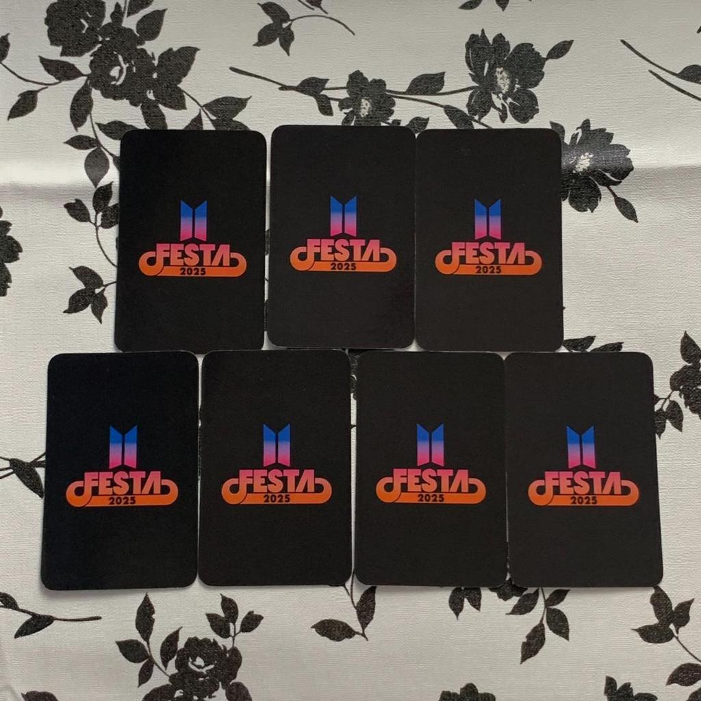[USED] BTS FESTA ARMY ZONE 2025 12th Anniversary Trading Cards (7 Cards)