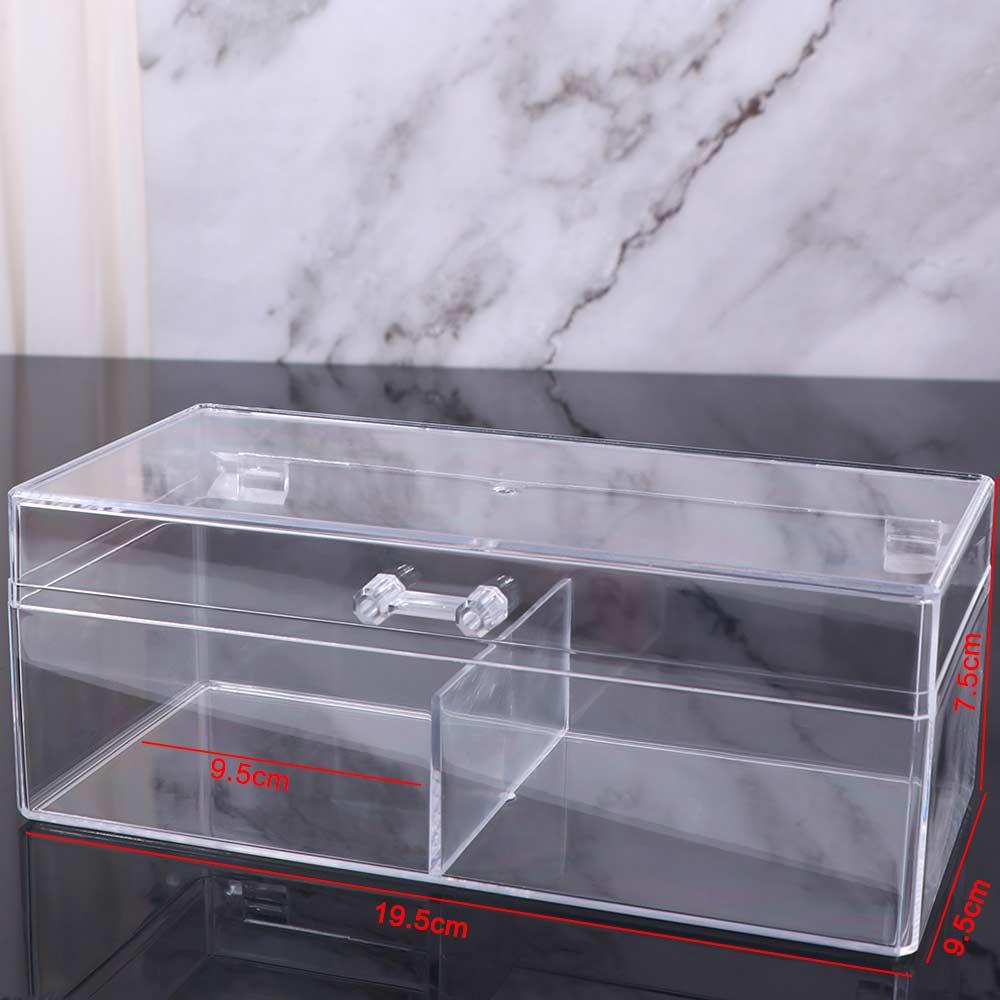 Large Capacity Photo Card Storage Box DIY Container Case with Lid Make Up Organizer Kitchen