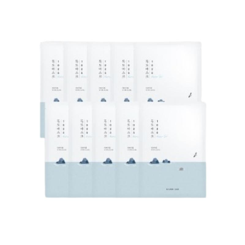 Round Lab 1025 Dokdo Hydrating Water Gel Mask 30ml × 10 – Moisture Sheet Mask for Hydration, Comfort & Smooth Skin 30ml × 10