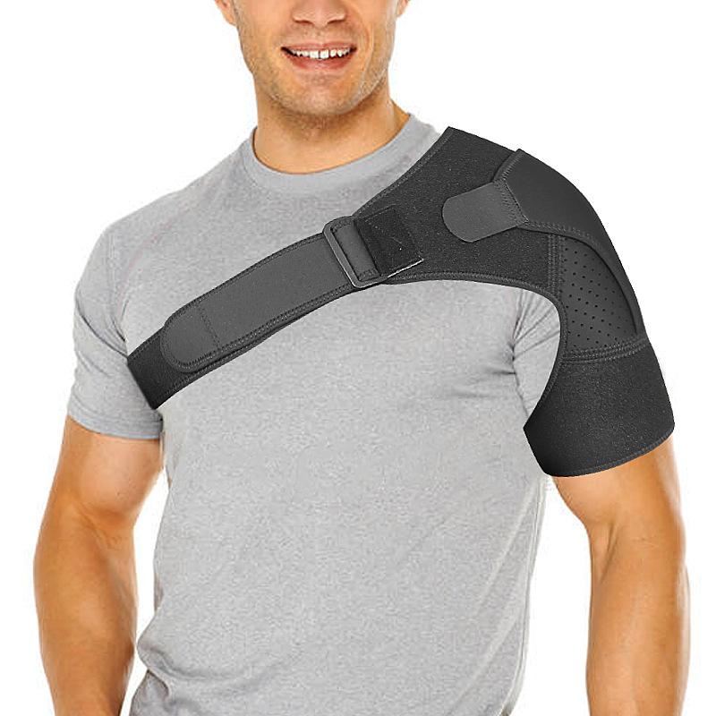 New Sports Shoulder Brace Neoprene Adjustable Protective Design Single-Shoulder Support Unisex Strains Cross-Border One Size