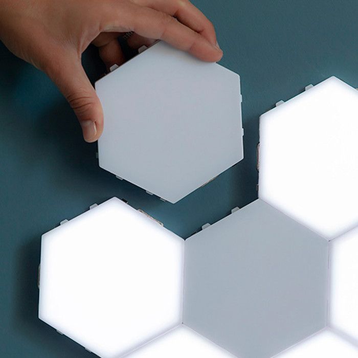 Sæt med Modulære Magnetiske og Berøringsfølsomme LED-paneler Tilight InnovaGoods (Pakke med 3)