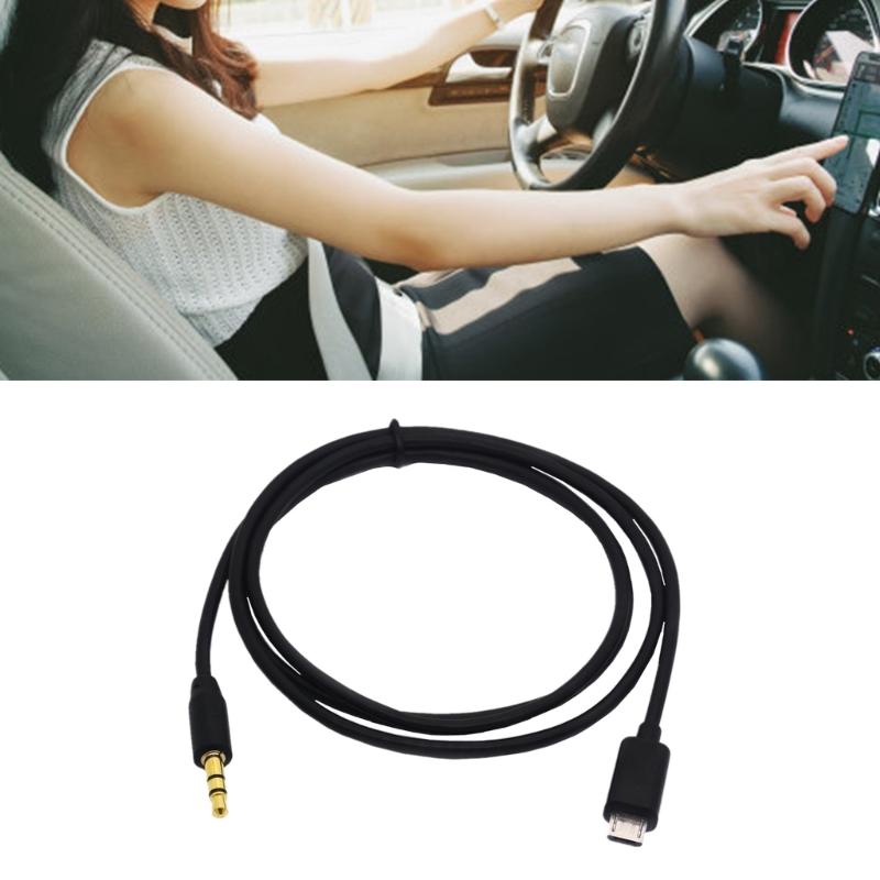 Micros USB To 3.5mm Audios Output Cable Male To Male Car Auxs Extension Cord for S4i9500 I9600 NOTE2 N7100 NOTE3 Phones