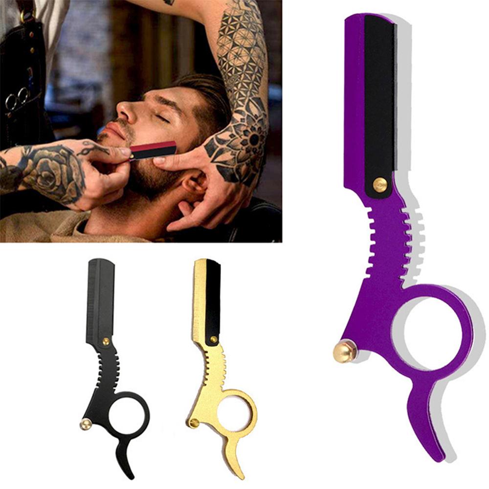 1PC Manual Barber Razor Haircut Shaving Tool Beard Eyebrow Trimming Blades Straight Edge for Hairdresser Professional Depilation