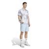 Adidas SEA AOP Short Sleeve Halo Silver Size 2L Men's T-Shirt, JUQ39, (JV7235),