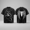 Spider-Man Black Web Hero Graphic T-Shirt Vintage Comic Streetwear Tee