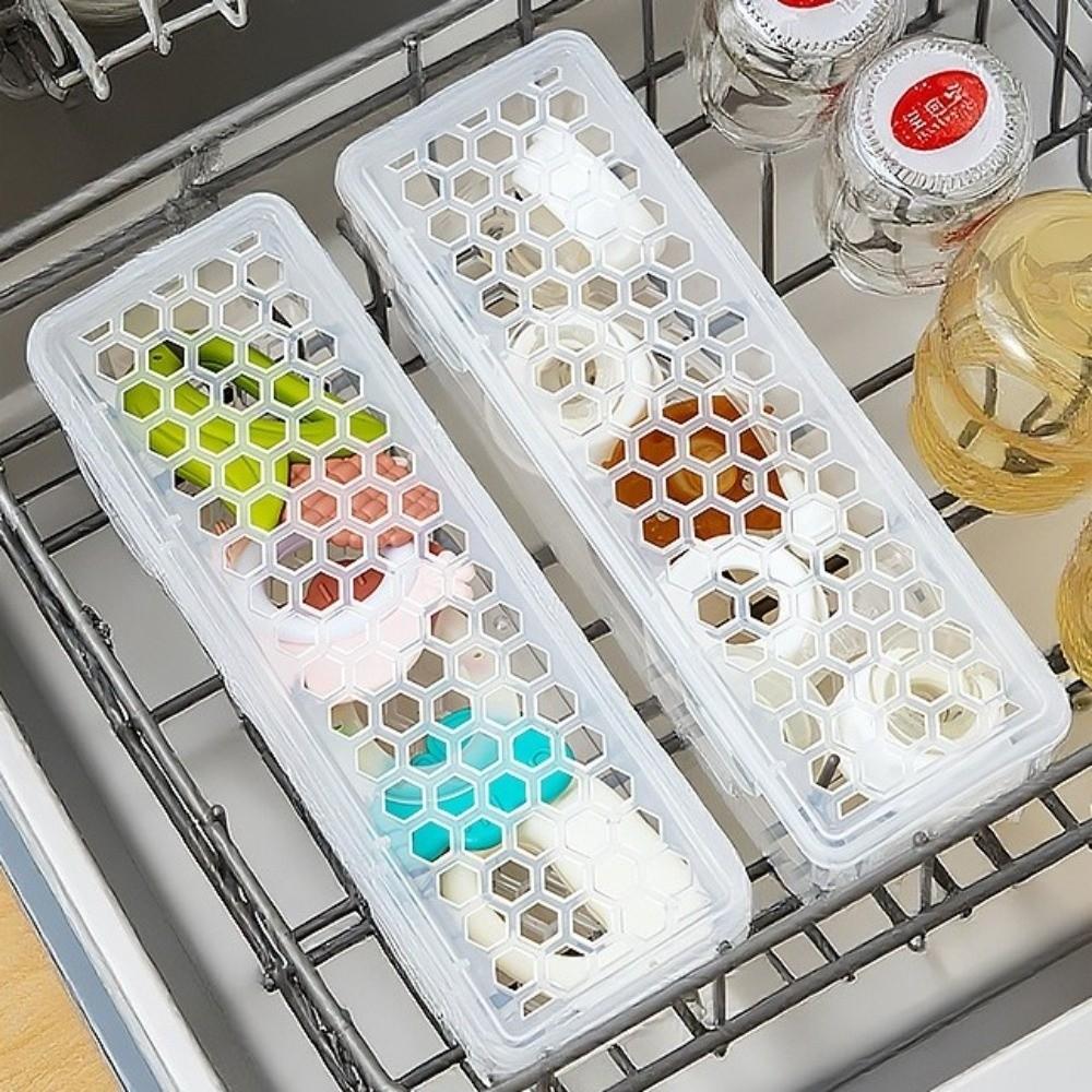 Multifunctional Dishwasher Cleaning Storage Box Tableware Organizer Container  Kitchen Supplies