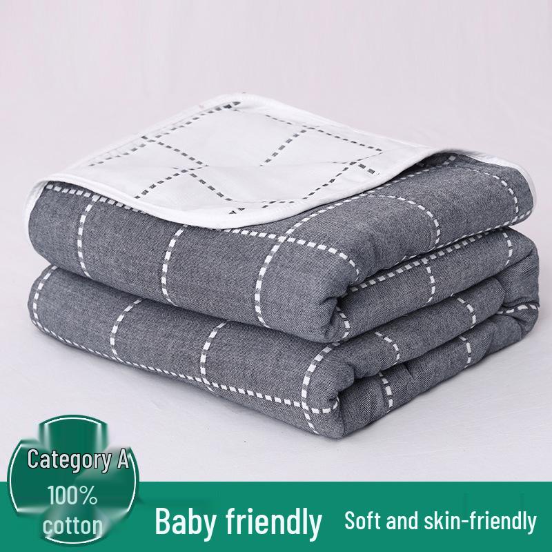 Six-Layer Pure Cotton Gauze Blanket for Summer – Baby Nap & Child's AC Cover, Gift