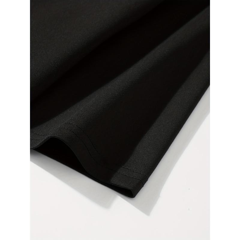 Men's Plus Size Merry Christmas T-Shirt, Casual Short Sleeve Tee with Santa Hat Graphic, Round Neck, Summer Fashion Top for Daily Wear