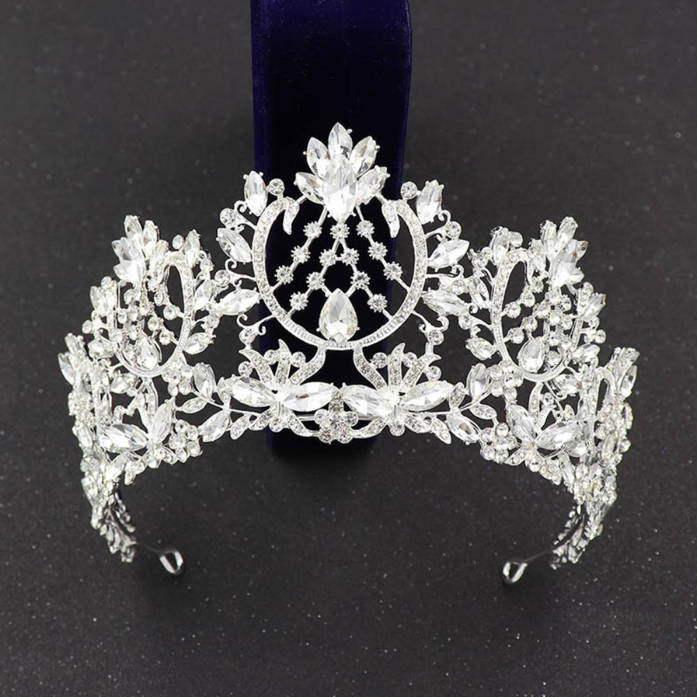 Rhinestone Baroque Pageant Crowns Luxury Crystal Queen Princess Tiara  Birthday Party