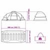 VidaXL Dome Family Tent 9 Person, Shade Tent with Carry Bag, Camping Awning, Garden Shelter, Orange 94565