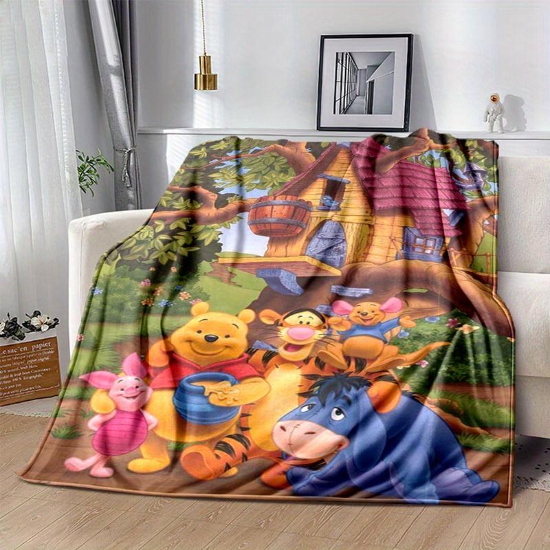 

1pc,Winnie The Pooh Friends Treehouse Blanket Home Decor, Couch, Outdoor, Gift for Friends, Bedroom, Living Room, Travel 150cmx200cm
