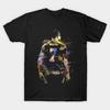 Men Black Print T-shirt Mbappe No-Cut Transfer Paper Print Cotton Tshirt