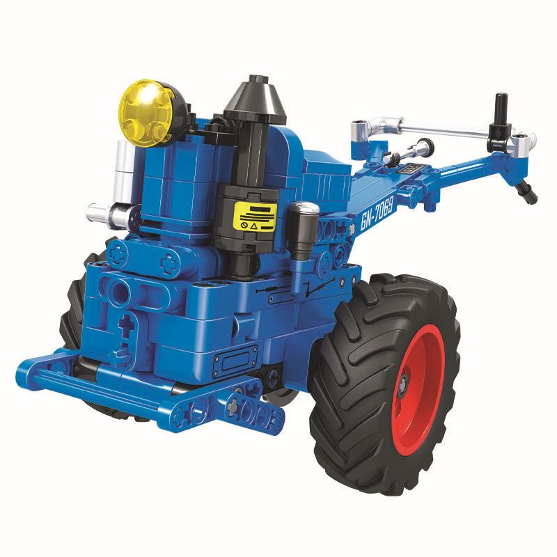 Building Blocks Assemble DIY Technic Series Walking Hand Tractor Kids Toy Gift