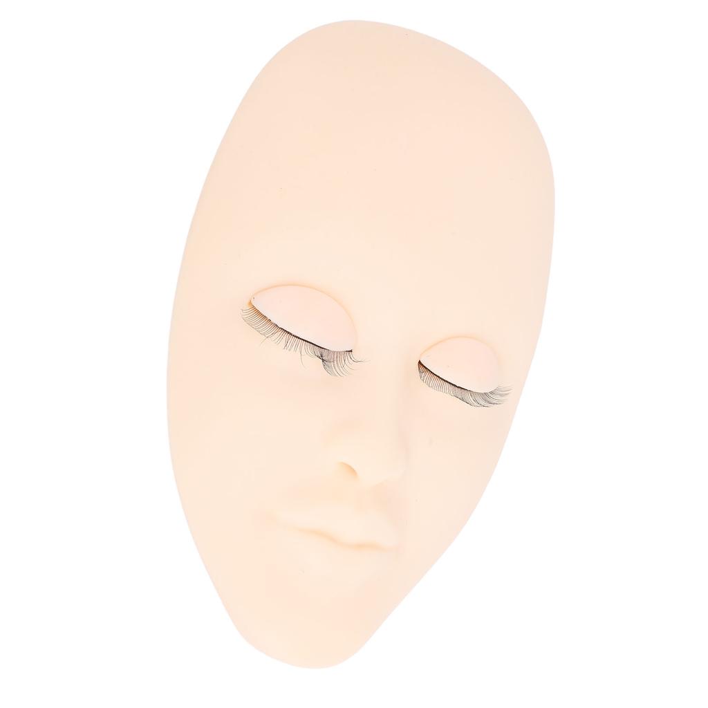Eyelash Extension Mannequin Head with Replaceable Eyelids Soft Touch Lash Practice Mannequin Face