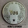 Yes or No Decision Coin Souvenir Commemorative Coin Collection Lucky