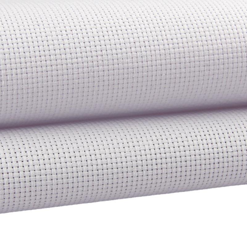 11CT White Grid Polyester Cotton Cross-Stitch Fabric Kit – Thickened Embroidery Cloth for Home Textiles