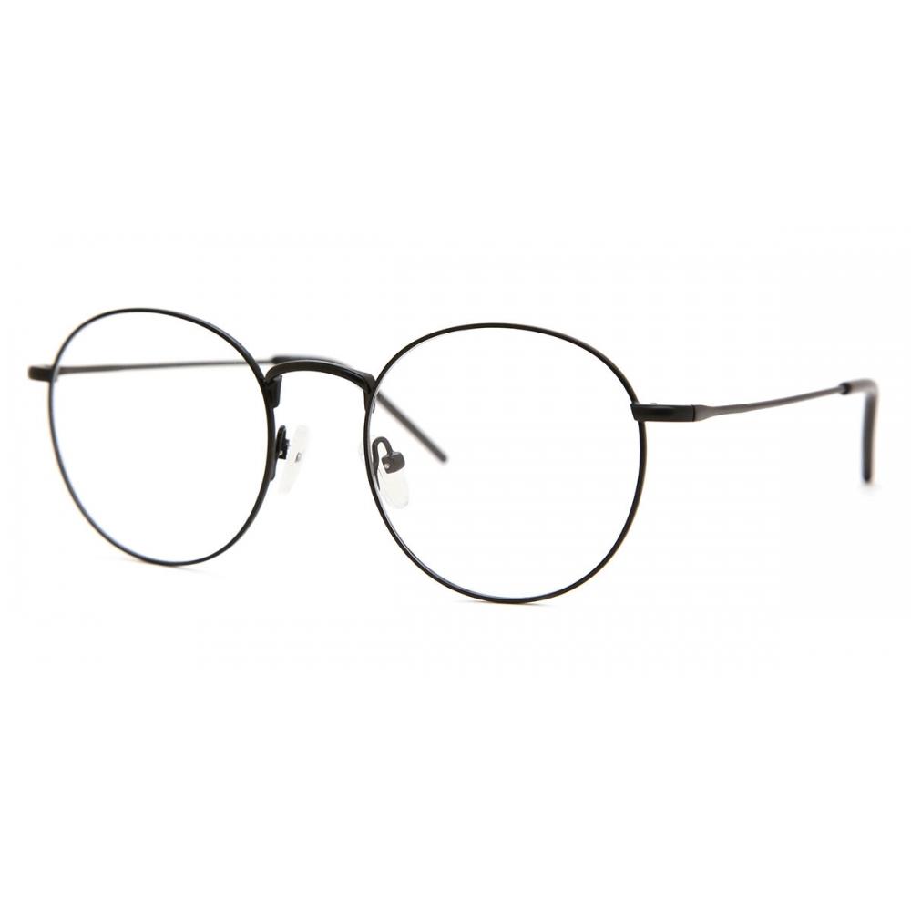 Ochelari de vedere unisex cu margine completă, rotundă, neagră, Colecția Smartbuy Adora Asian Fit 938