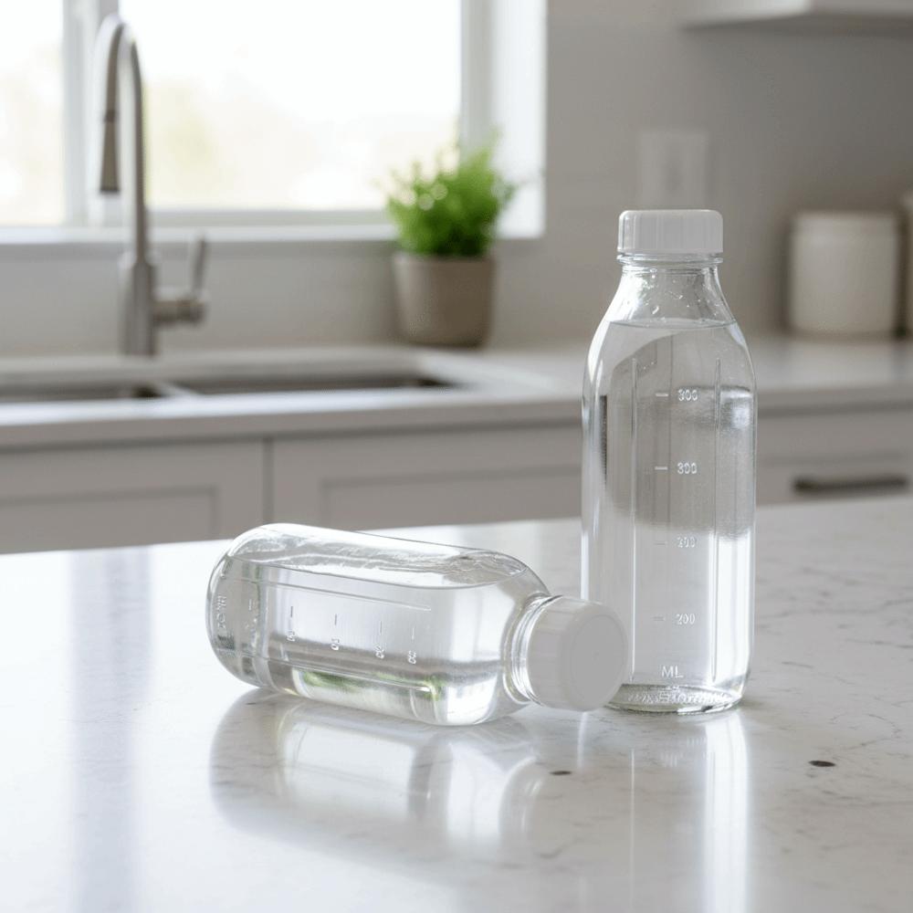 2 Stück verschlossene Glasmilchflasche 32 oz Saftbehälter Kreativer Milchkrug Marmelade