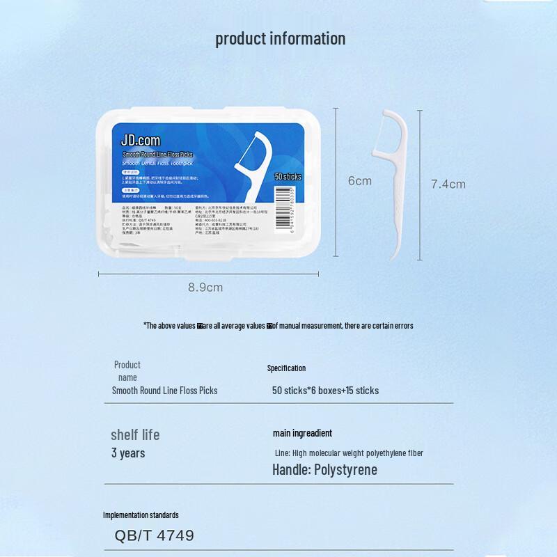 Jingdong Jingzao Antibacterial Smooth Floss Picks