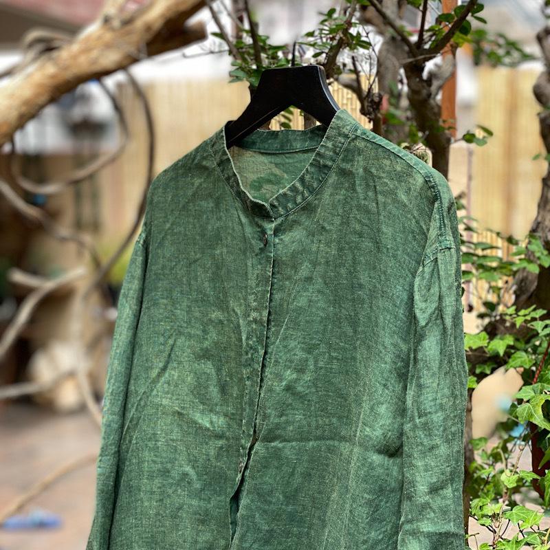 

Свободное платье-рубашка из конопли Zen Free Size Oversized