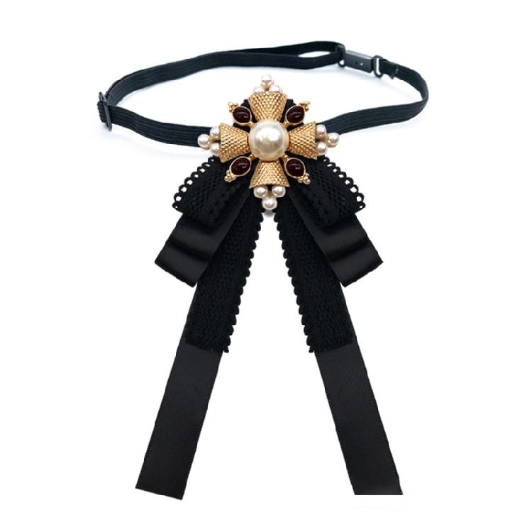 

School Uniform Bowtie Elegant Badge Pin Neck Tie for Various Occasion Formal Tie