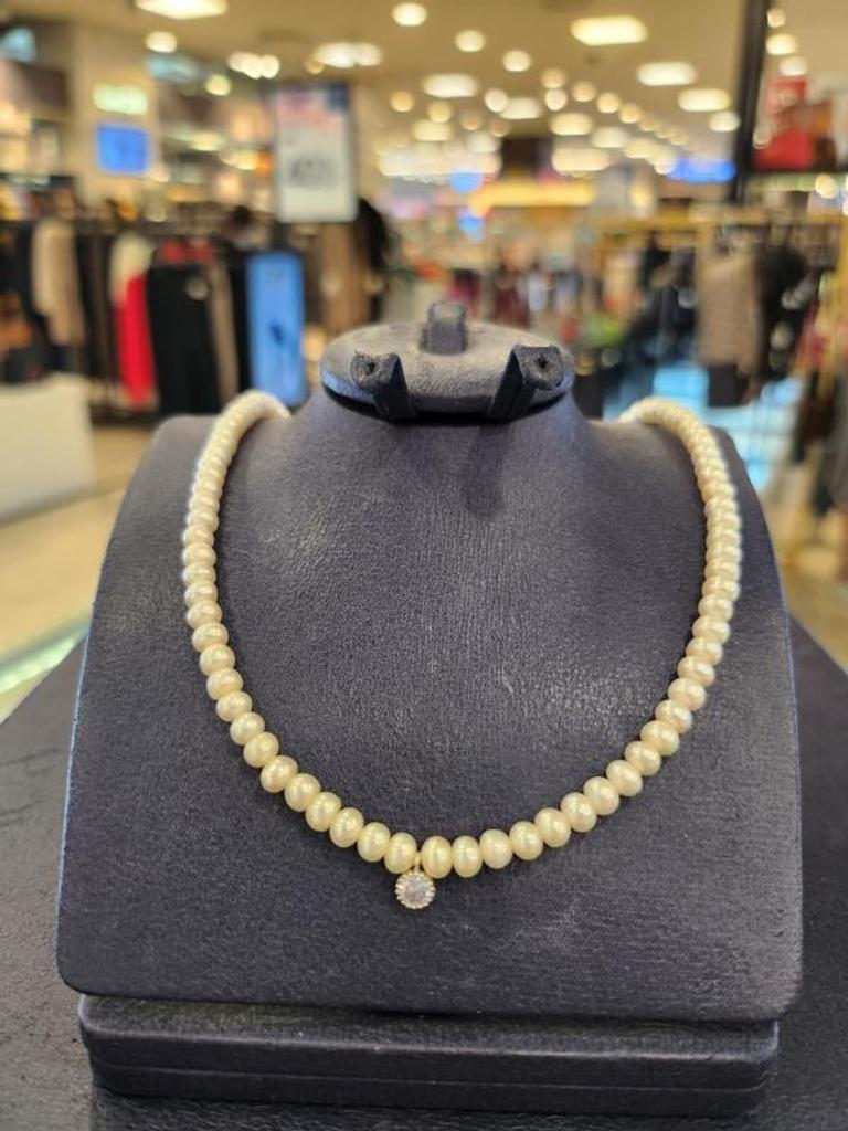 Atria One-Point Freshwater Pearl 6mm Necklace MATNEJJF0002WHF