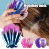 Mini Perie de Păr Coafură Coafor Pieptene Antistatic Salon Ou Formă Rotundă Sclipici Blingbling Masaj Perie de Păr