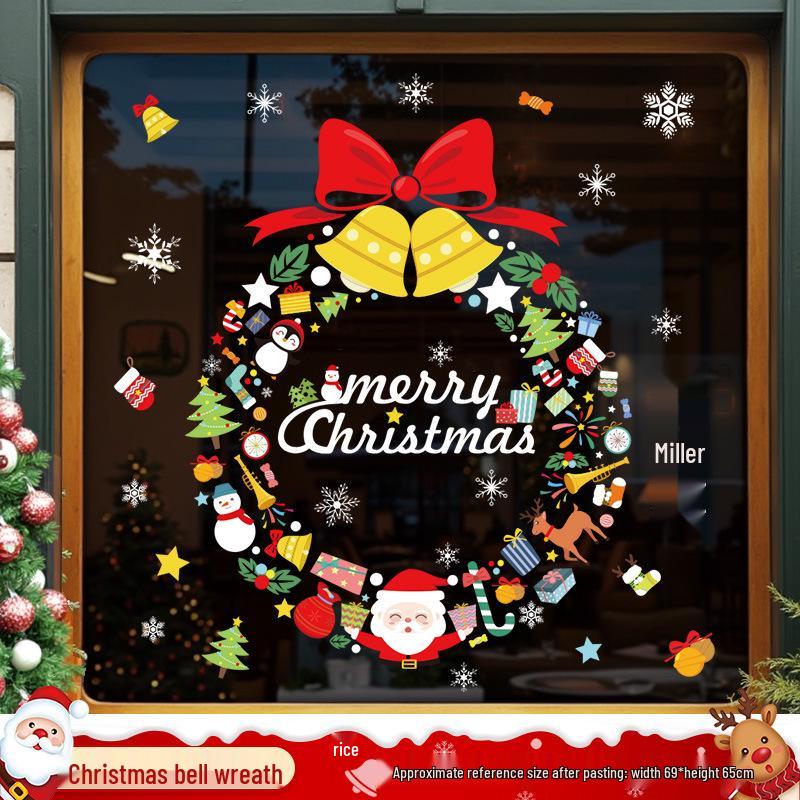Santa Claus Window Cling Christmas Decoration Decal